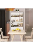 aden home senin evin senin dünyan Beyaz Çok Amaçlı Dolap, %100 Mdf Dolap, Hazır Mutfak Dolabı, Kiler Erzak Dolabı, Mdlp39 - 7