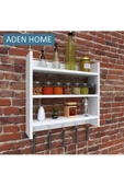 aden home senin evin senin dünyan Baharatlık Standı, Baharatlık Seti, Ahşap Baharatlık, Mutfak Rafı, Tezgah üstü raf, Duvar Rafı - 5