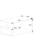 aden home senin evin senin dünyan Orta Sehpa, Akıllı Orta Sehpa, Koltuk Yanı Sehpa, Beyaz Sehpa, Mini Kitaplık, Gazetelik, Zigon Sehpa - 5