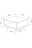 aden home senin evin senin dünyan Orta Sehpa, Akıllı Orta Sehpa, Koltuk Yanı Sehpa, Beyaz Sehpa, Mini Kitaplık, Gazetelik, Zigon Sehpa - 3