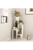 aden home senin evin senin dünyan Saksılık Çiçeklik, Dekoratif Saksı Standı, %100 MDF Saksılık, Mutfak Banyo Rafı - 2