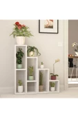 aden home senin evin senin dünyan Saksılık Çiçeklik, Dekoratif Saksı Standı, %100 MDF Saksılık, Mutfak Banyo Rafı - 1
