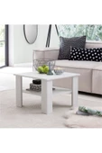 aden home senin evin senin dünyan Orta Sehpa, Beyaz Orta Sehpa, Salon Orta Sehpa, Ahşap Sehpa, %100 MDF, Yan Sehpa - 1