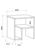 aden home senin evin senin dünyan Yan Sehpa, Laptop Sehpası, Koltuk Yanı Sehpa, Ahşap Yan Sehpa, Mini Kitaplık, Gazetelik, Orta Sehpa - 2