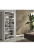 aden home senin evin senin dünyan Dekoratif Kitaplık Raf, Bölmeli Kitaplık, Çok Amaçlı Raf, %100 MDF, Mutfak Banyo Rafı - 1