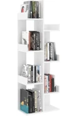 aden home senin evin senin dünyan Dekoratif Kitaplık Raf, Bölmeli Kitaplık, Çok Amaçlı Raf, %100 MDF, Mutfak Banyo Rafı, Saksılık - 4