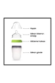 Comotomo Antikolik Silikon Biberon 250ml Pembe - Orta Akışlı (3-6 AY) - 7