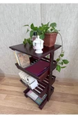 aden home senin evin senin dünyan Ahşap Kitaplık, Dekoratif Ahşap Kitaplık, Dosya dolabı, Tekerlekli Çok Amaçlı Dolap, AKTP02 - 7