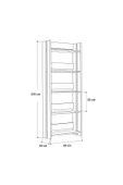 aden home senin evin senin dünyan Beyaz Dekoratif Kitaplık, Dekoratif Kitaplık, Çok Amaçlı Raf, %100 MDF Kitaplık, 155x70cm, MKTP05 - 2