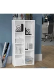 aden home senin evin senin dünyan Beyaz Kitaplık, Raflı Kitaplık, Çok Amaçlı Dolap, 7 Bölmeli Beyaz Mdf - M-ktp11 - 2