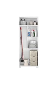 aden home senin evin senin dünyan Beyaz Banyo Dolabı, Banyo Organizer, Çamaşır Makinesi Boy Dolabı, Banyo Rafı, Çok Amaçlı Dolap - 2