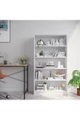aden home senin evin senin dünyan Beyaz Dekoratif Kitaplık Çok Amaçlı Raf %100 MDF Kitaplık Ayakkabılık Rafı Mutfak Banyo Raf - 5