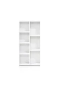 aden home senin evin senin dünyan Beyaz Kitaplık, Raflı Kitaplık, Çok Amaçlı Dolap, 7 Bölmeli Beyaz Mdf - M-ktp11 - 3