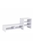 aden home senin evin senin dünyan Monitör Standı, MDF Monitör Yükseltici Stant, Masa Üstü Düzenleyici Organizer, Laptop Standı - 3