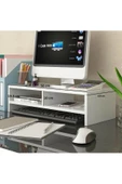 aden home senin evin senin dünyan Monitör Standı, MDF Monitör Yükseltici Stant, Masa Üstü Düzenleyici Organizer, Laptop Standı - 2