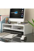 aden home senin evin senin dünyan Monitör Standı, MDF Monitör Yükseltici Stant, Masa Üstü Düzenleyici Organizer, Laptop Standı - 1
