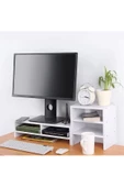 aden home senin evin senin dünyan Monitör Standı, MDF Monitör Yükseltici Stant, Masa Üstü Düzenleyici Organizer, Laptop Standı - 2