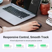 Ugreen MU001-90372 Kablosuz Optik Mouse Siyah thumbnail 2