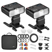Godox MF12 K2 Makro Flaş Difüzörlü İkili Set + XPRO-N TTL Nikon Tetikleyici - 3