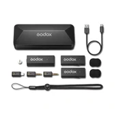 Godox Movelink Mini UC Kit 2 Kablosuz Yaka Mikrofonu Kit Apple Uyumlu - 1