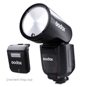 Godox V1 Pro C Canon Uyumlu Yuvarlak Kafa Tepe Flaşı - 3