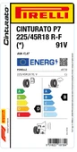 Pirelli 225/45R18 91V Rft Cınturato P7 * D-B-71 Yaz Oto Lastık (Üretim Yılı: 2024) thumbnail 1