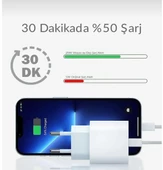 iPhone 11,12,13,14 Pro / Pro Max modellerine uyumlu 25W Adaptör + Type-c to Lightning Şarj Set - 3