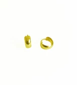 Taşsız Gümüş Tombul Halka Küpe - Gold Renk - 3