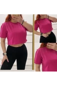 Düz Crop Tshirt - 3