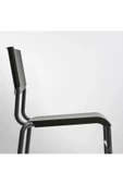 STIG Siyah 63 cm Modern Bar Sandalyesi Metal - 6