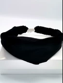 Siyah Lüks Lastikli Bandana - 1