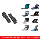 Type-C to Microsoft Surface Pro 3 4 5 6 7 8 Laptop 1 2 3 4 Surface Book 1 2 3 Surface Go Şarj Kablosu - 5