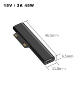 Type-C to Microsoft Surface Pro 3 4 5 6 7 8 Laptop 1 2 3 4 Surface Book 1 2 3 Surface Go Şarj Kablosu - 3