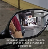 SYM Joymax Z+ Motosiklet Kör Nokta Aynası - 180 Derece Görüş Sağlayan Kör Nokta Aynası - 3