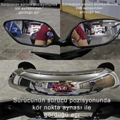 SYM Joymax Z+ Motosiklet Kör Nokta Aynası - 180 Derece Görüş Sağlayan Kör Nokta Aynası - 4