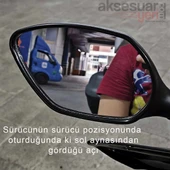 SYM Joymax Z+ Motosiklet Kör Nokta Aynası - 180 Derece Görüş Sağlayan Kör Nokta Aynası - 2