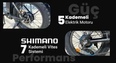 OLA Electrobold EB2 Elektrikli Bisiklet 20” Jant Fat Bike Elektrikli Bisiklet Siyah - 8