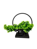 Yapay Çiçek Bonsai Ağacı Çemberli Model Dekoratif Yapay Ağaç Bonzai Yapay Ağaç Masa Ofis Hediyelik - 5