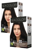 Sea Color 4/0 Saç Boyası Kahve 100 ml x 2 Kutu - 1