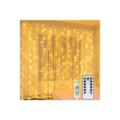 Periboia 8 Fonksiyonlu Peri Perde Led Uzaktan Kumandalı Günışığı Perde Peri Led (3 mt x 3 mt) - 2