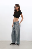 Kadın Yüksek Bel Skater Fit Jean Pantolon Tint - 5