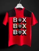 BOX BOX BOX F1 Kırmızı-Siyah Tshirt - 1