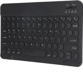 Wenn Ultra E140A 14" Uyumlu Kablosuz Bluetooth Şarj Edilebilir Yuvarlak Tuşlu Klavye - Siyah - 5