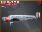 Beechcraft At 11 Kansan PM Model Demonte Plastik Uçak Maket Kiti - 1