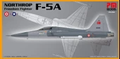 Northrop F-5 A Freedom Fighter PM Model Demonte Plastik Uçak Maket Kiti - 1