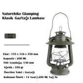 Naturehike Glamping Klasik GazYağı Lambası - 3