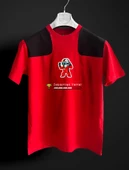 Sebastian Vettel Pixel kırmızı siyah F1 T-shirt - 1