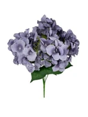 Nettenevime Yapay Çiçek Ortanca Çiçeği Demeti 43 cm Açık Koyu Lila thumbnail 3