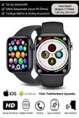Su Geçirmez 45mm T700s Watch 7 Ios Android Sağlık Sensörlü Bluetooth Aramalı Alarm Akıllı Saat - 1