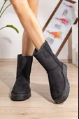 Hugg Kalın Taban İçi Yünlü Kısa Kadın Bot thumbnail 2
